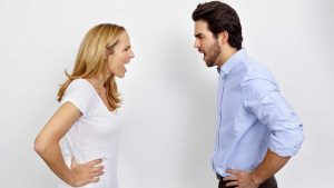 discussão com seu parceiro