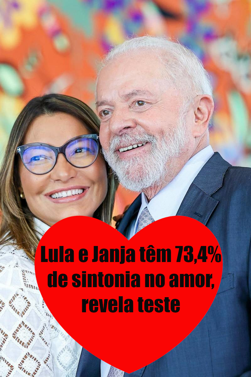 Lula e Rosângela sintonia do amor